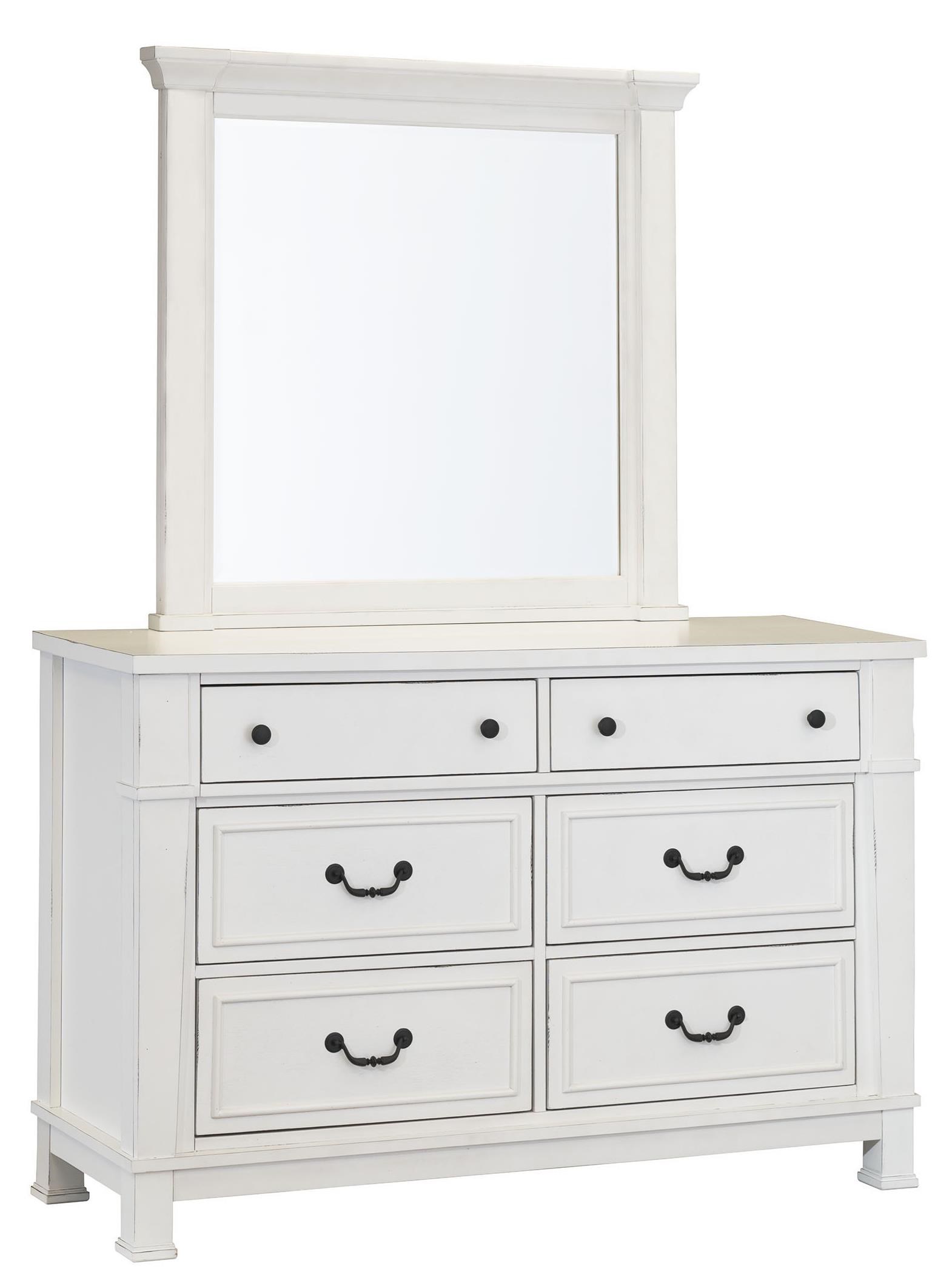 Standard Furniture Chesapeake Bay Youth Bedroom Vintage White Dresser